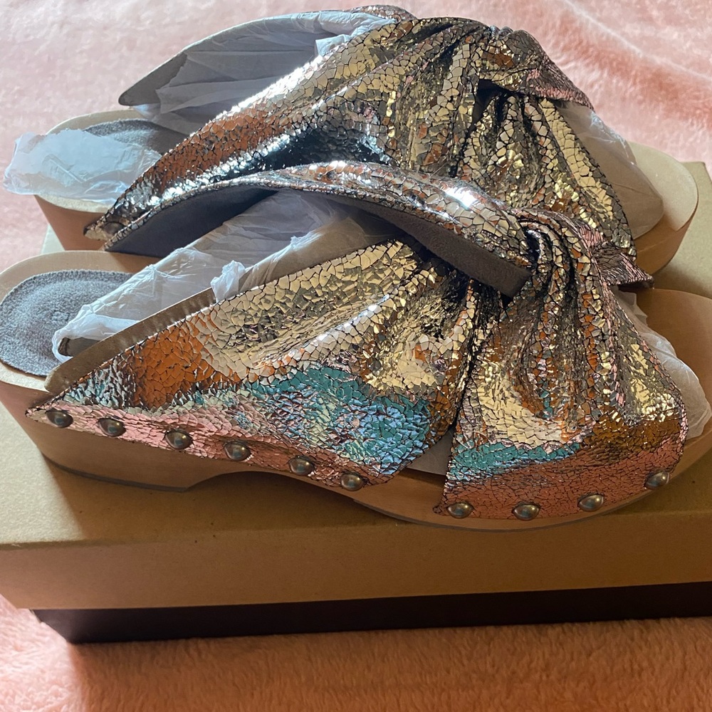 Kelsi Dagger Studded Wooden Clog